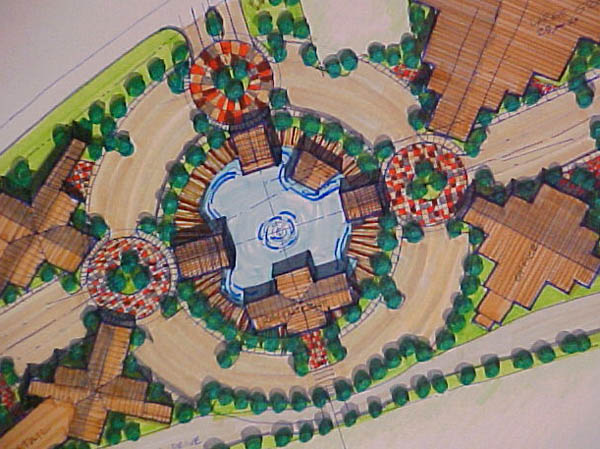 Rand Soellner Architect's mountain town planning.  (C)Copyright 2003-2010 Rand Soellner, All Rights Reserved Worldwide.
