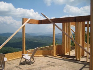 timber frame design, mountain house