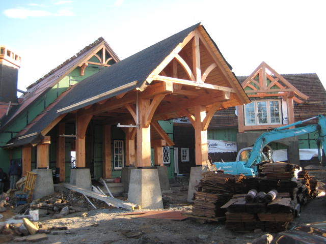 mountain house, timber frame design