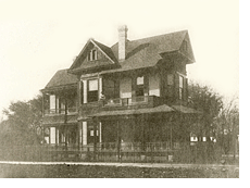 Pancoast Residence, circa 1896.  Intersection of Turner and King William streets.
