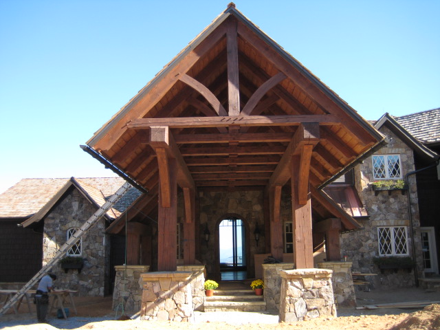 Mountain House  2 Highlands NC  Timber  Frame  Design  