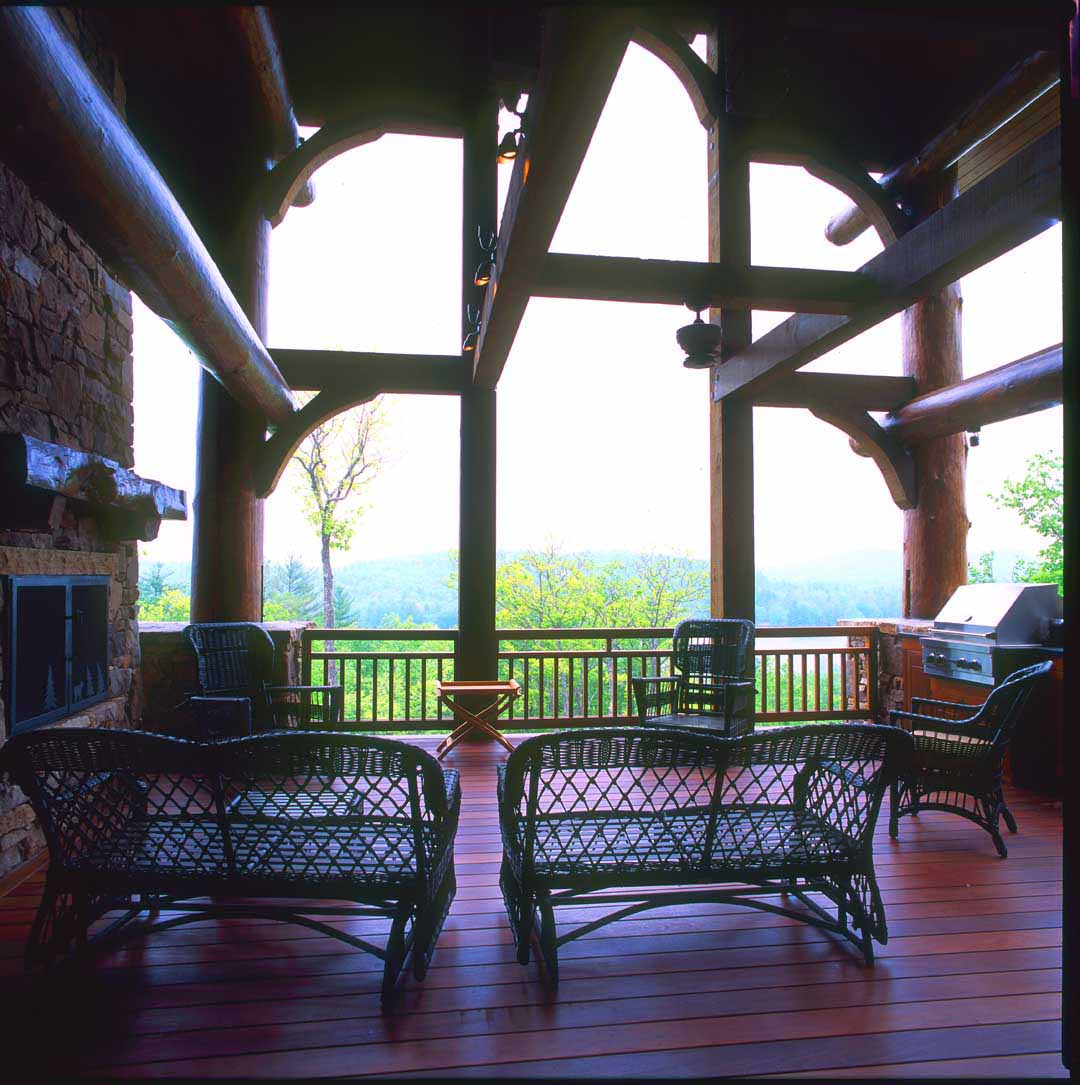 Post and beam, timber frame hybrid home designed by Rand Soellner Architect.  (C)Copyright 2004-2010 Rand Soellner, All Rights Reserved Worldwide.