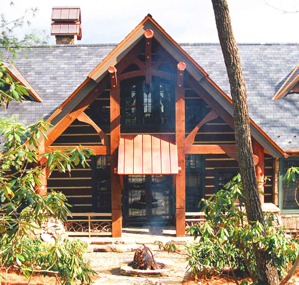 custom log home