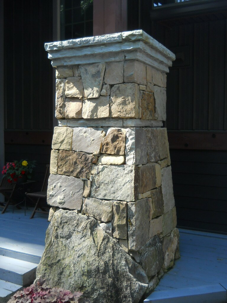 stone utility wall
